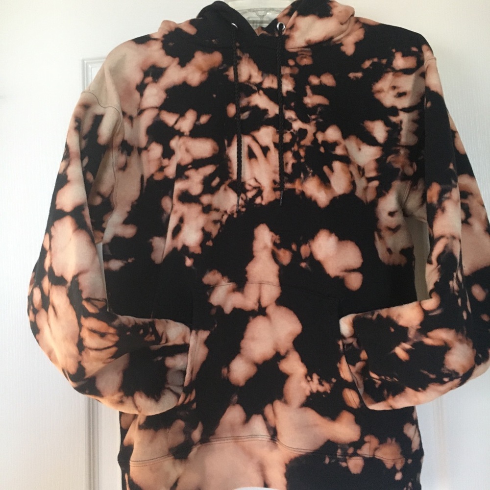 Reverse tie dye hoodie